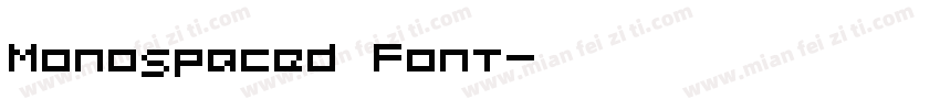 Monospaced Font字体转换